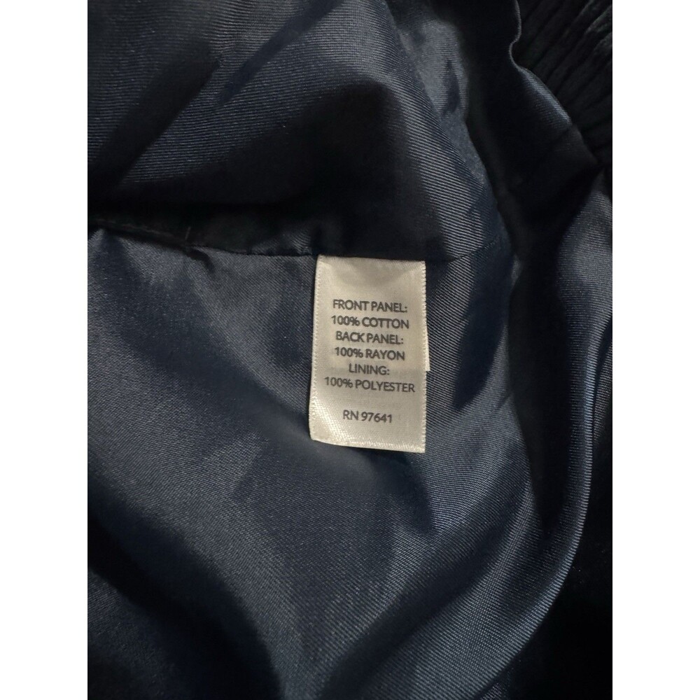 J.Jill Corduroy Vest Blue Corduroy Crushed Velvet Back Size XL - Picture 6 of 7